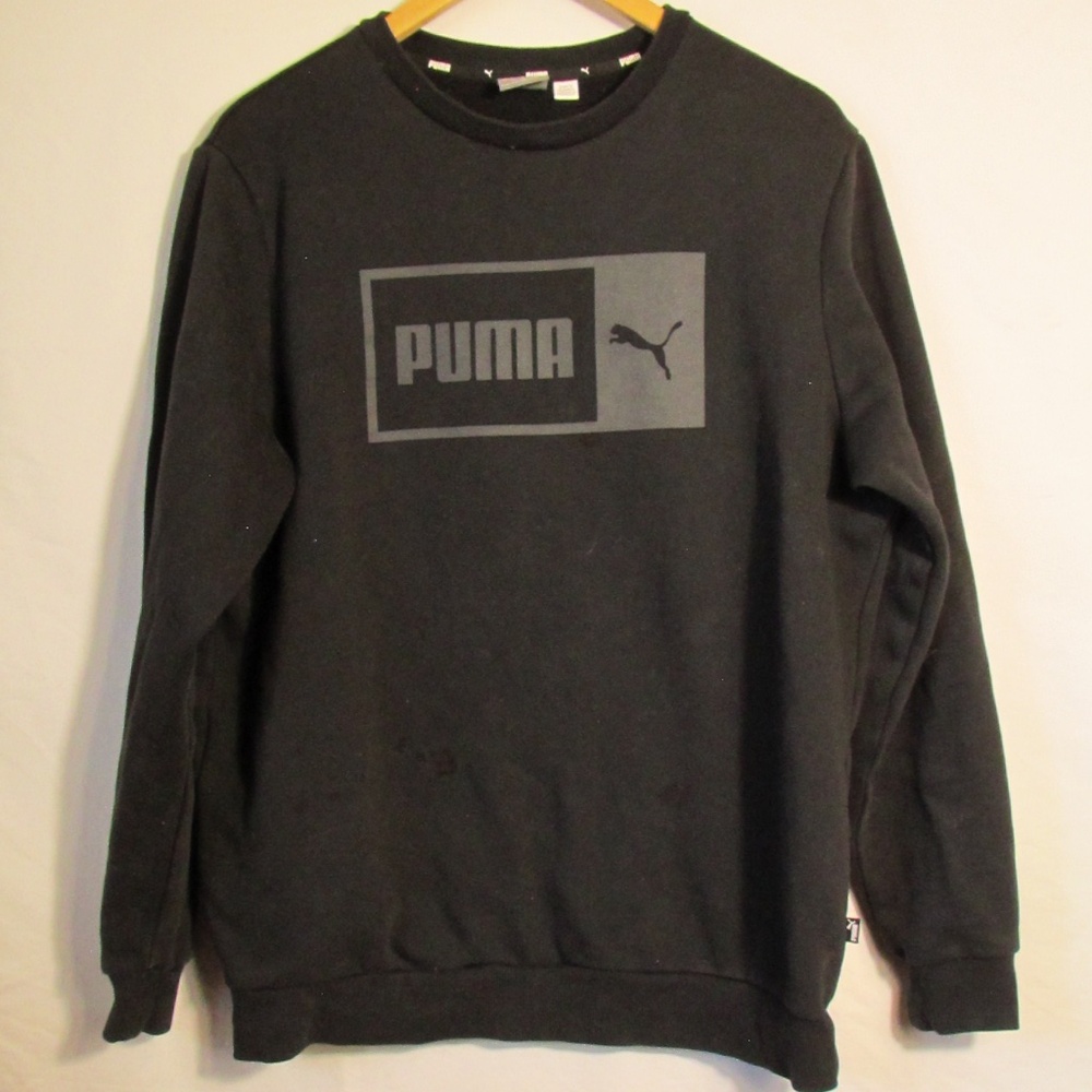 Puma Black Sweatshirt with Gray Logo